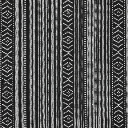 Tissu à motif folklorique - noir avec gris 200 g/m²