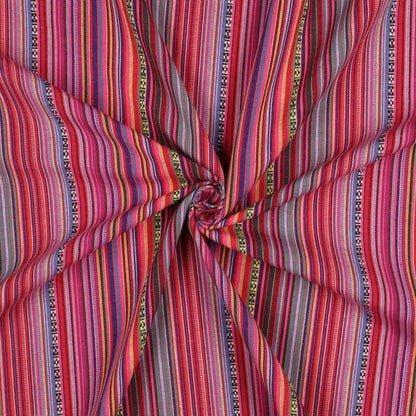 Tissu à motif traditionnel - tons rosés 200 g/m²