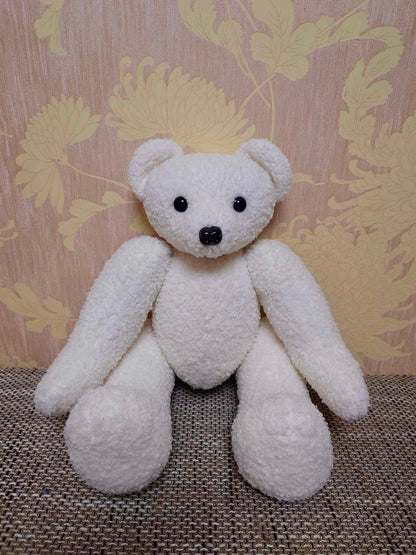 Tissu teddy - blanc chaud 270 g/m²