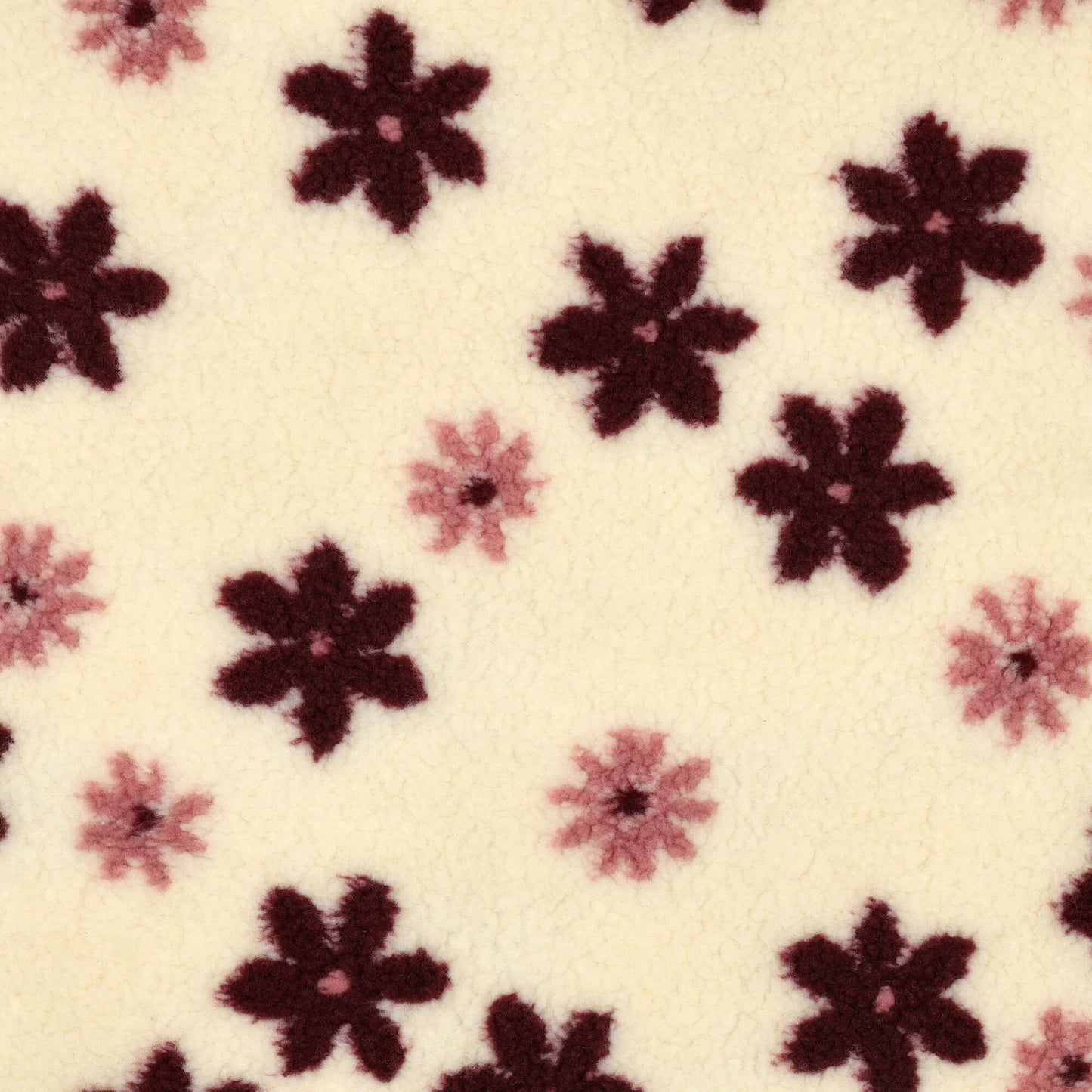 Teddy-Fleece-Blumen auf hellem Hintergrund