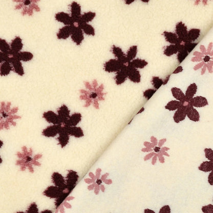 Teddy-Fleece-Blumen auf hellem Hintergrund