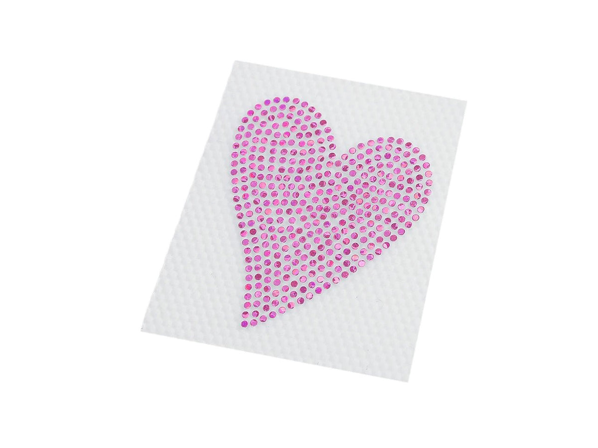 Bild mit Thermoapplikation „Herz“, 3 × 3,5 cm – online erhältlich Šarlotes audumi
