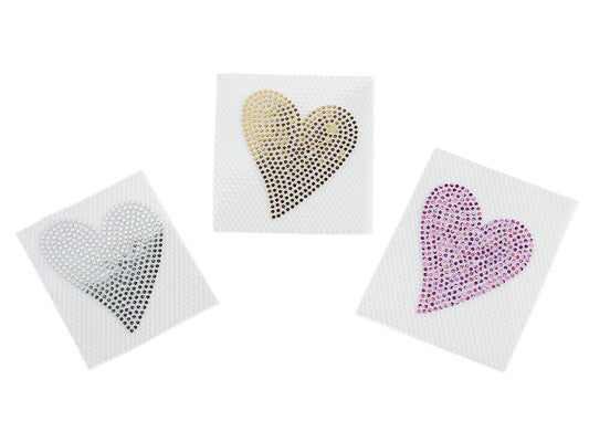 Bild mit Thermoapplikation „Herz“, 3 × 3,5 cm – online erhältlich Šarlotes audumi