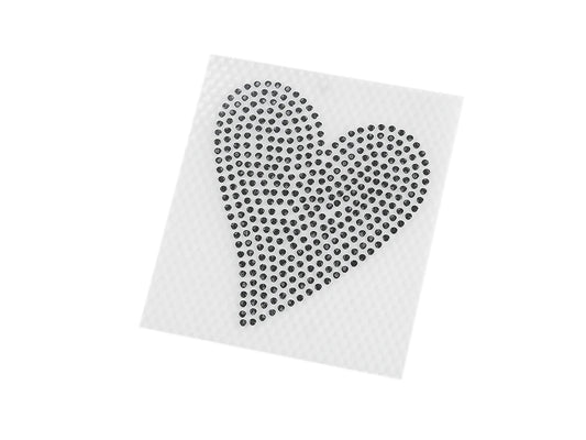 Bild mit Thermoapplikation „Herz“, 3 × 3,5 cm – online erhältlich Šarlotes audumi