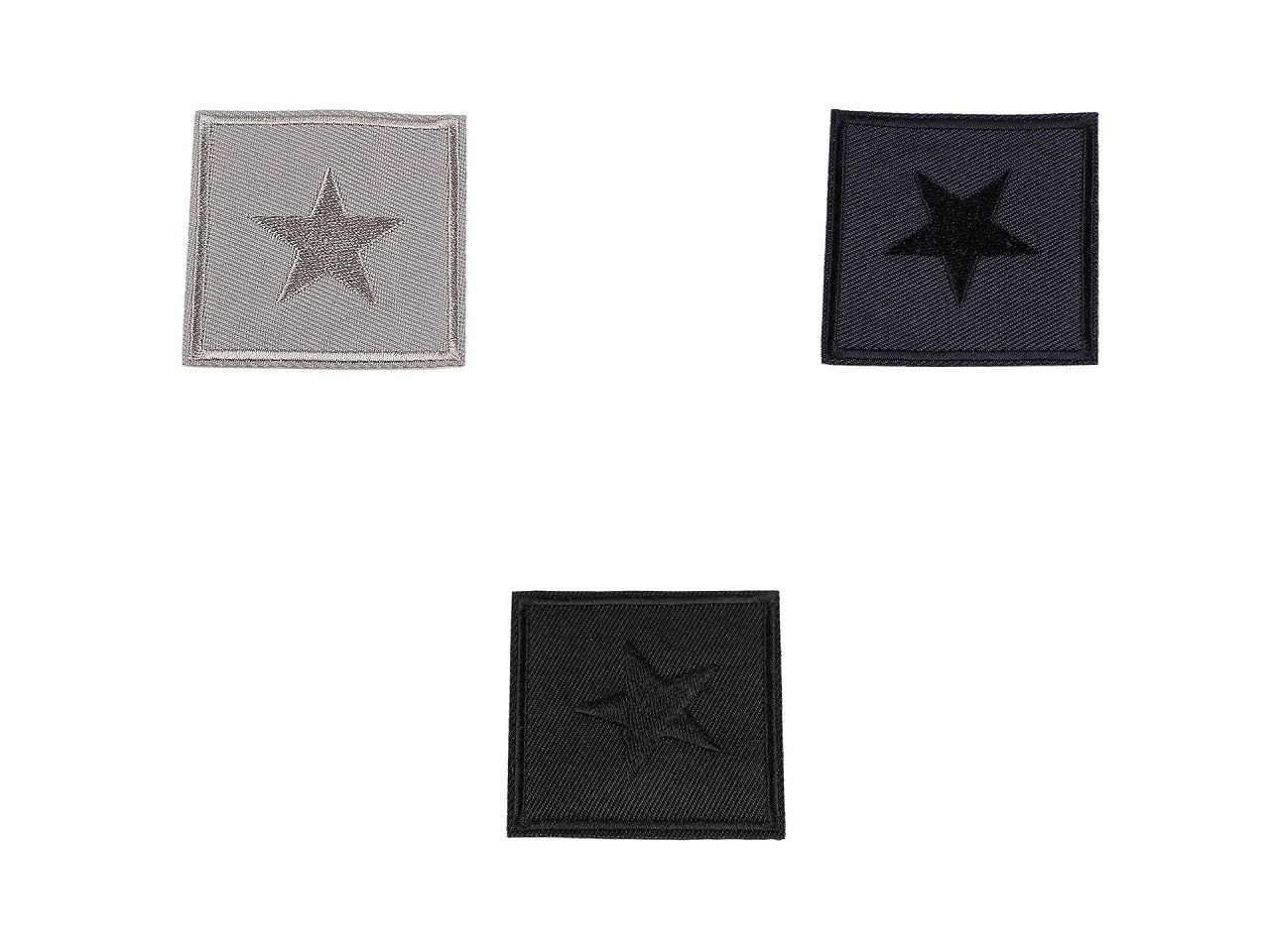 Image of iron-on patch, star applique 5.5 x 5.5 cm – available at Šarlotes audumi