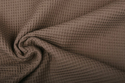 Tissu gaufré - marron 230 g/m²