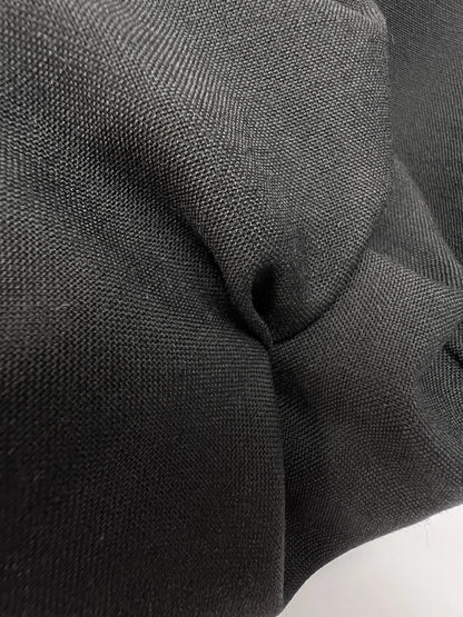 Tissu en laine noir 220 g/m²