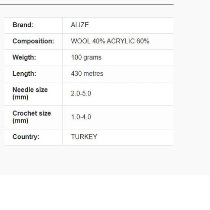Vilnas Dzija Alize Angora Real 40 439 m 100 g - sviesta tonis #01