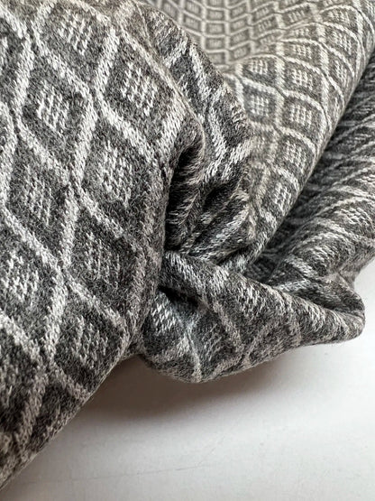 Jacquard en laine - motif géométrique 250 g/m²