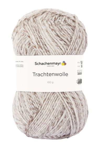 Wool Yarn Schachenmayr Trachtenwolle 185 m 100 g - brown melange #00089
