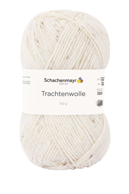 Schachenmayr Trachtenwolle wool yarn 185 m 100 g light brown melange #00080