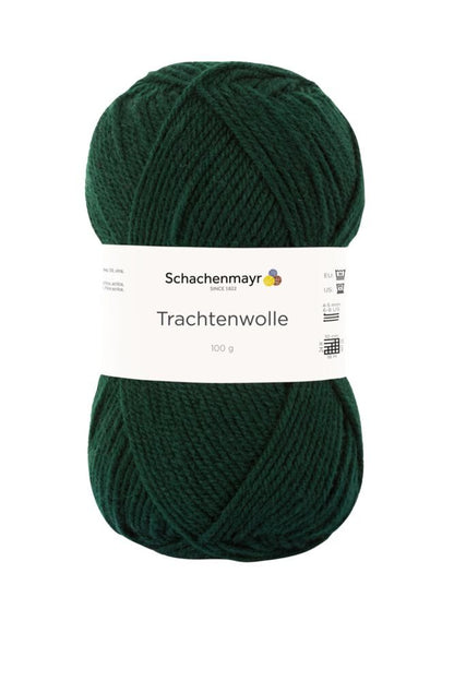 Vilns Yarn Schachenmayr Trachtenwolle 185 m 100 g - emerald green #00070