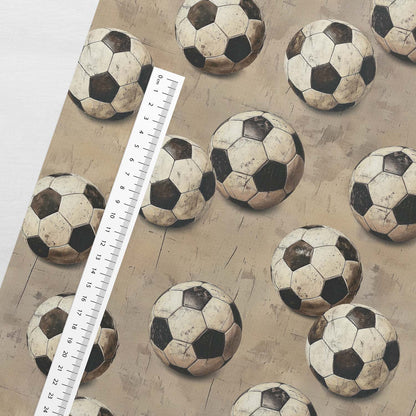 Kokvilnas cilpiņtrikotāža-futbola bumbas ar retro šarmu, Dizains-22
