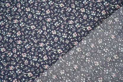 Image with viscose fabric - delicate flowers 80 g/m² – available at Šarlotes audumi