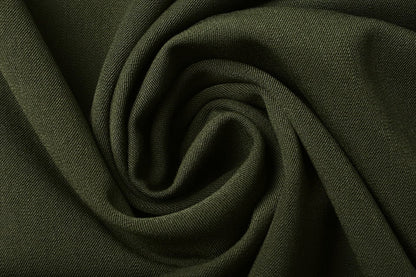 Gabardine viscose avec élasthanne - kaki 275 g/m²