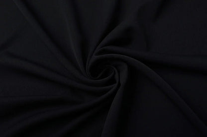 Gabardine viscose avec élasthanne - noir 275 g/m²