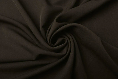 Gabardine en viscose avec élasthanne - brun chocolat 275 g/m²