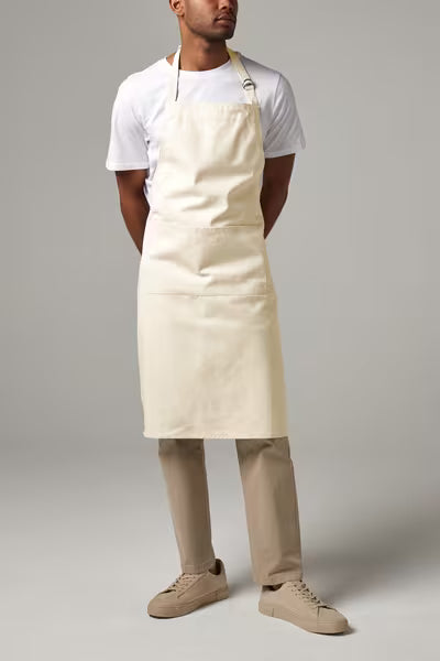 Cotton apron for adults - black
