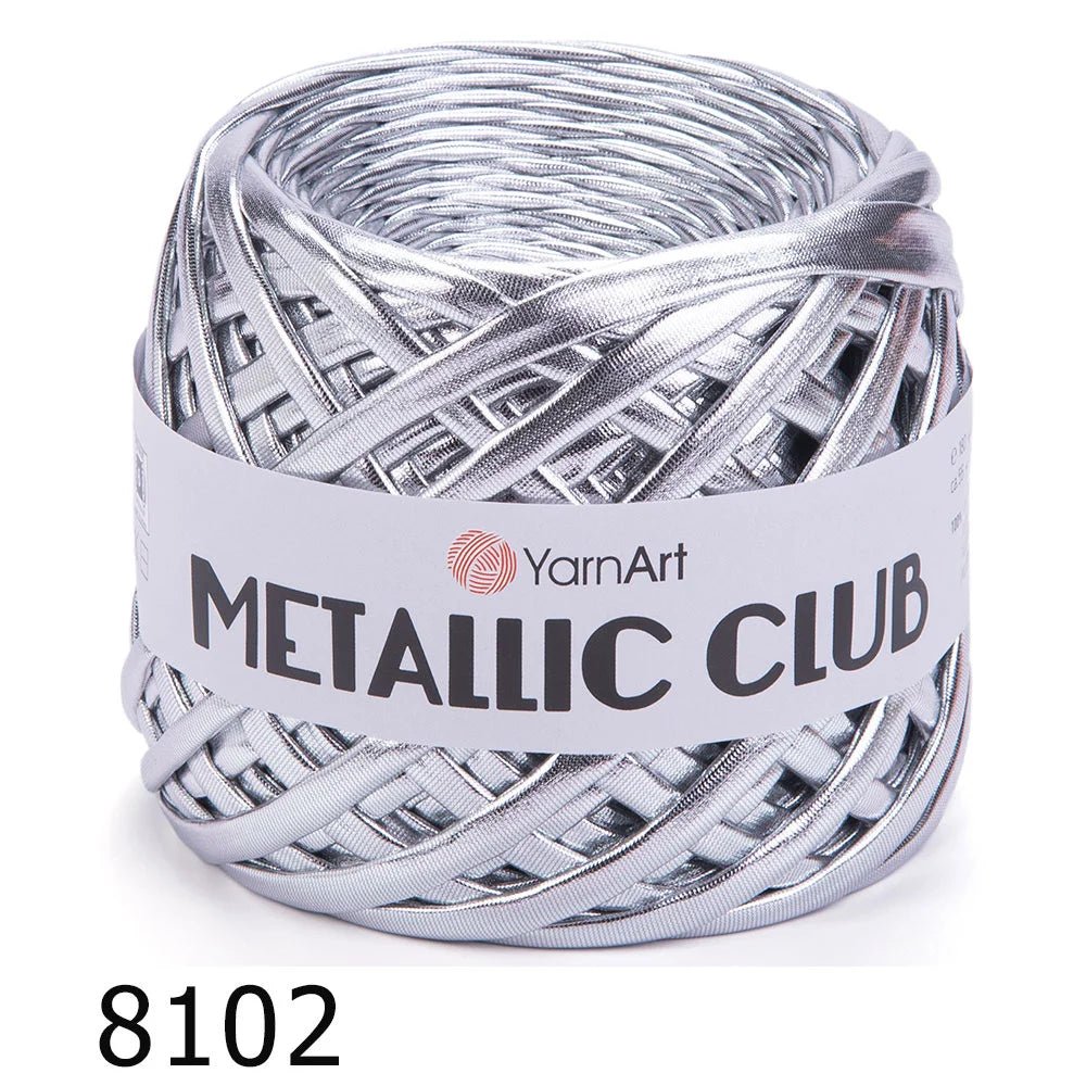 YarnArt Metallic Club – metallisches Bändchengarn zum Häkeln und Basteln 180 g / 55 m – online erhältlich bei Charlottes Stoffe
