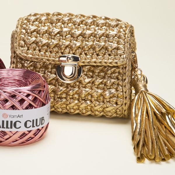 YarnArt Metallic Club – metallisches Bändchengarn zum Häkeln und Basteln 180 g / 55 m – online erhältlich bei Charlottes Stoffe