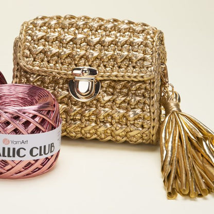 YarnArt Metallic Club – metallisches Bändchengarn zum Häkeln und Basteln 180 g / 55 m – online erhältlich bei Charlottes Stoffe