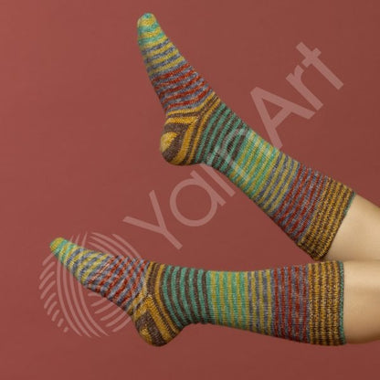 Sockengarn mit Wolle YarnArt Forza Stripe – 100 g / 420 m – online erhältlich bei Charlottes Stoffe