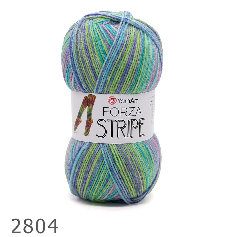 Sockengarn mit Wolle YarnArt Forza Stripe – 100 g / 420 m – online erhältlich bei Charlottes Stoffe