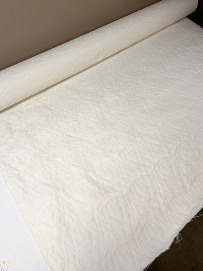 Jacquard en soie - ton beurre 205 g/m²