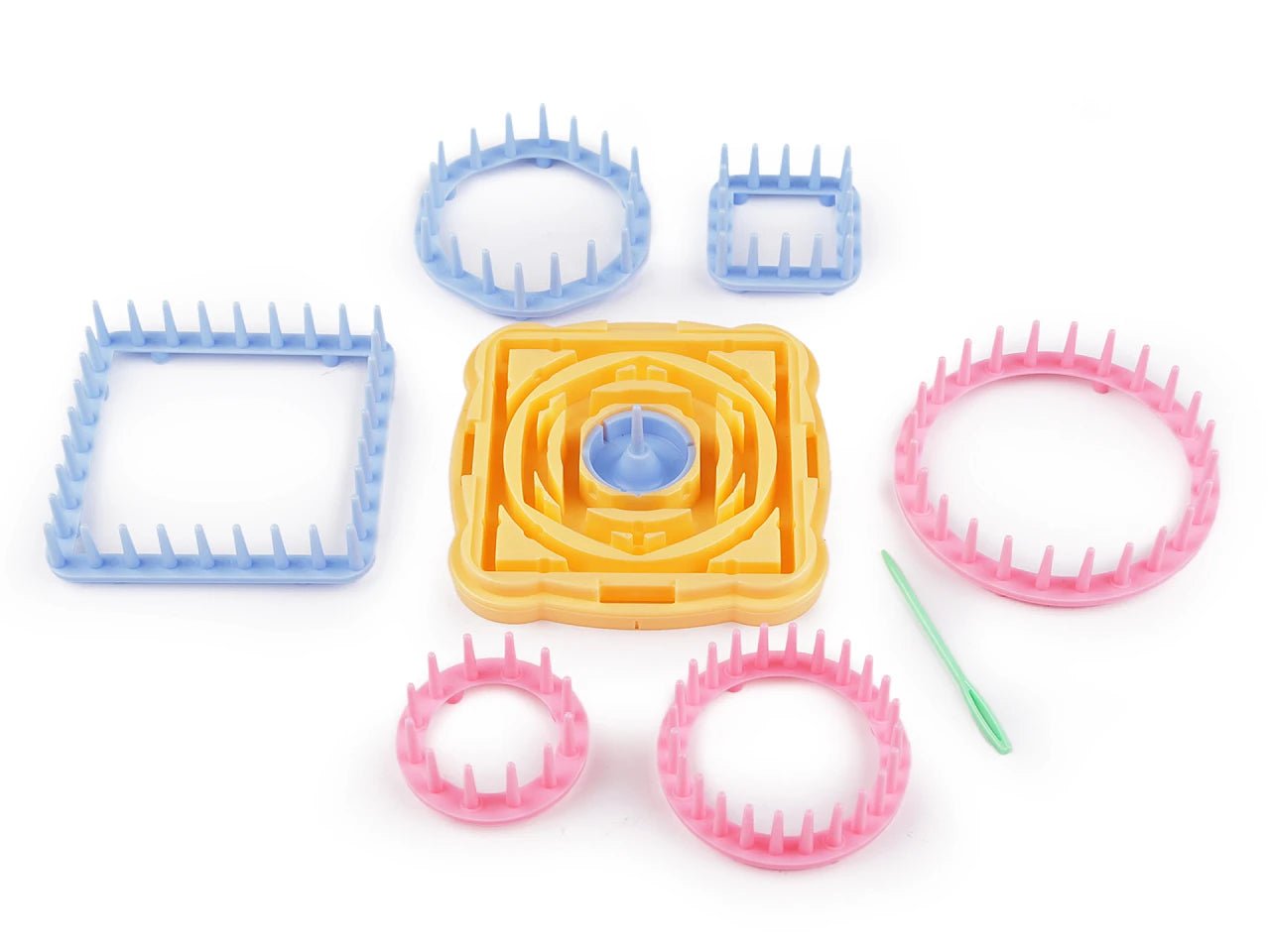 Attēls ar Ziedu aušanas komplekts DIY (Flower Loom Kit) – pieejams Šarlotes audumi