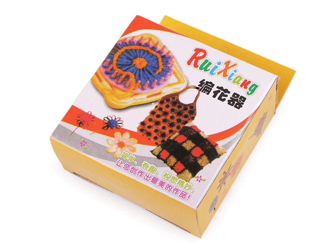 Attēls ar Ziedu aušanas komplekts DIY (Flower Loom Kit) – pieejams Šarlotes audumi