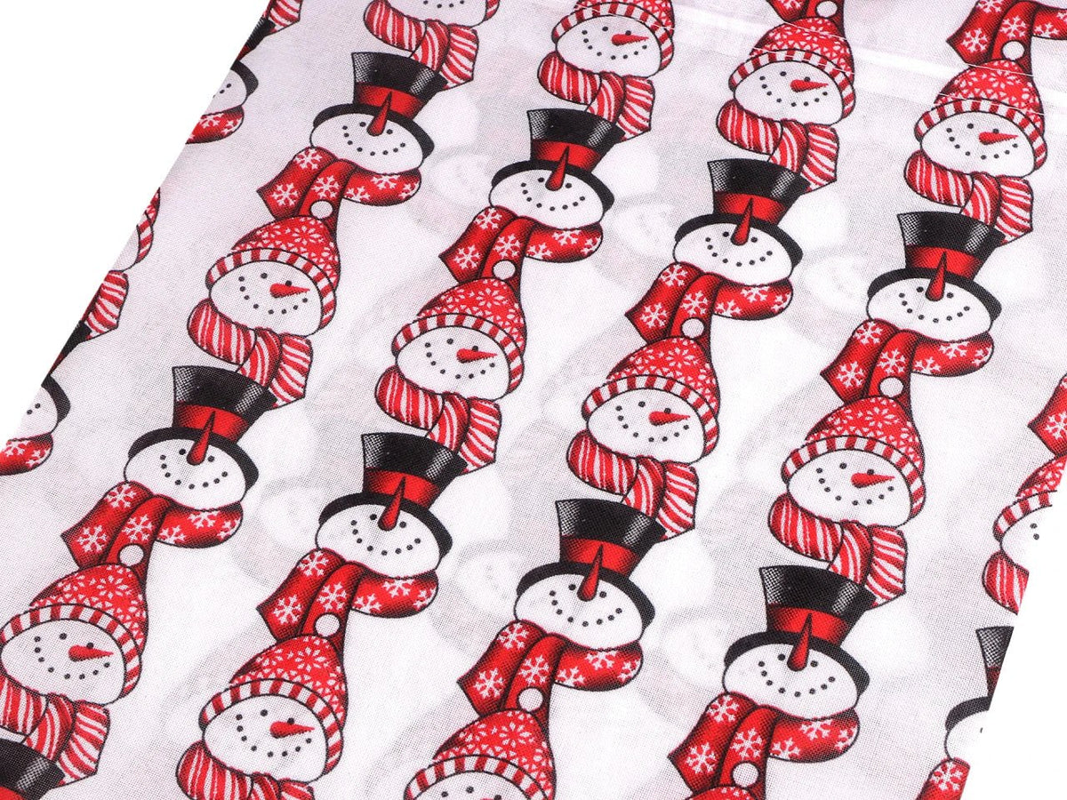 Weihnachtsgeschenksack mit Schneemann 30 × 40 cm – online erhältlich Šarlotes audumi