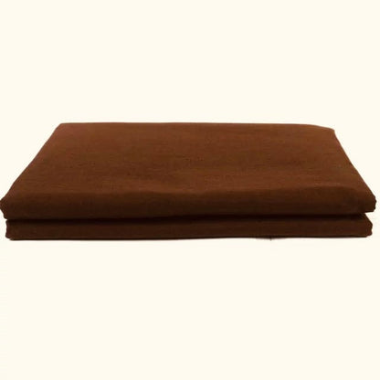 Tissu 100 % coton marron, 220 cm, 146 g/m²