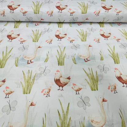 100 % tissu en coton à poussins 125 g/m²