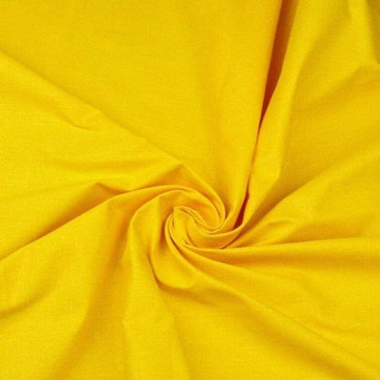 Tissu 100 % coton jaune 125 g/m²