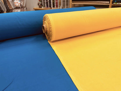 100% tissu en coton jaune 220cm 146 g/m²