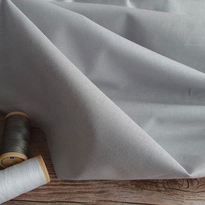Tissu 100 % coton gris clair 125 g/m²