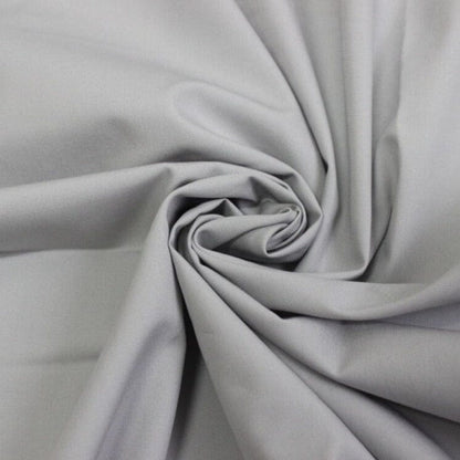 Tissu 100 % coton gris cendre 220 cm 146 g/m²