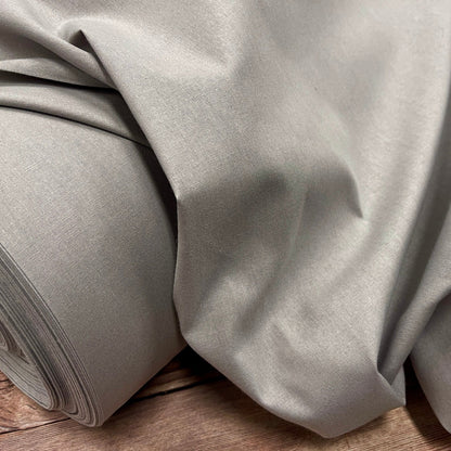 Tissu 100 % coton gris cendré 220 cm 146 g/m²