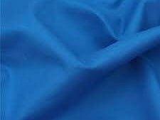 Tissu 100 % coton, bleu bleuet, 220 cm, 146 g/m²