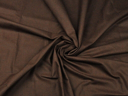 100 % tissu en coton marron chocolat 125 g/m²