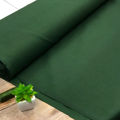 Tissu 100 % coton vert foncé 125 g/m²