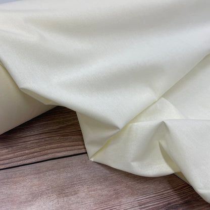 100 % tissu en coton - vanille 220 cm 146 g/m²
