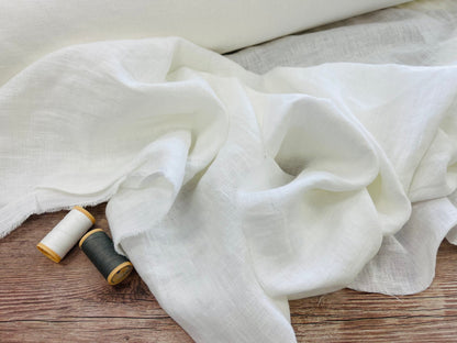 100% lin adouci blanc 185 g/m²