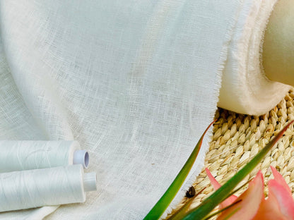 100% lin adouci blanc 185 g/m²