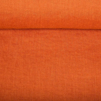 100% lin assoupli orange carotte 205 g/m²