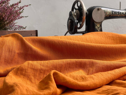 Lin adouci orange carotte 205 g/m²