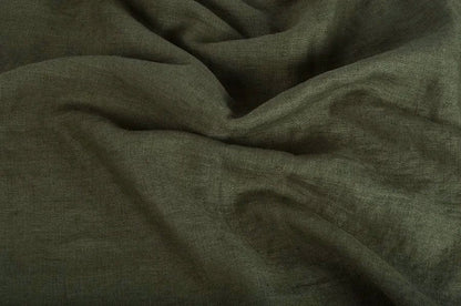 100 % lin adouci kaki 205 g/m²