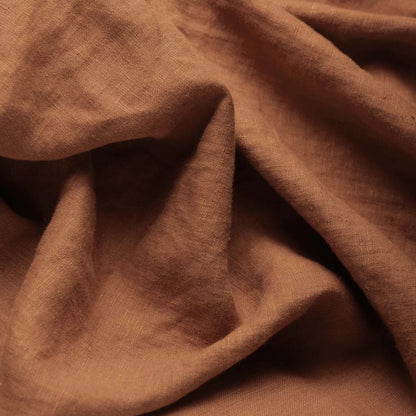 100 % lin adouci couleur cognac 165 g/m²