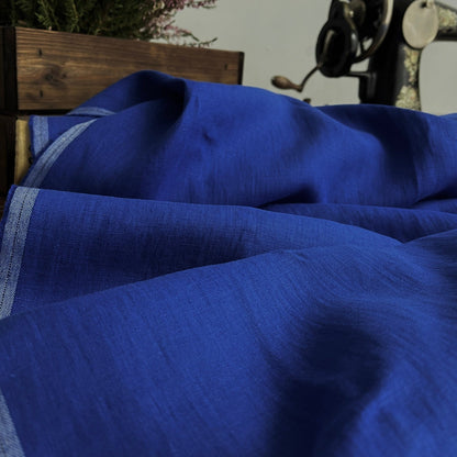 100 % lin adouci bleu bleuet 205 g/m²