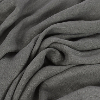 100 % lin lavé gris foncé 205 g/m²